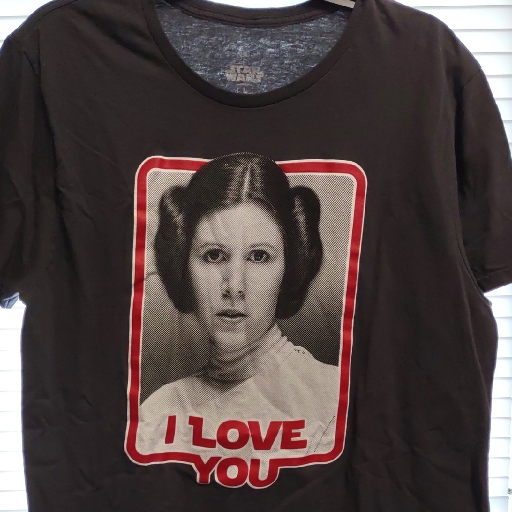 Star Wars Black and Red Princess Leia T-Shirt